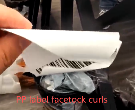 Do you ever meet PP label with hot melt glassine liner curling?We can help you.