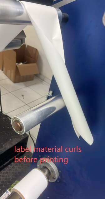 abel materials curl because of tension problem